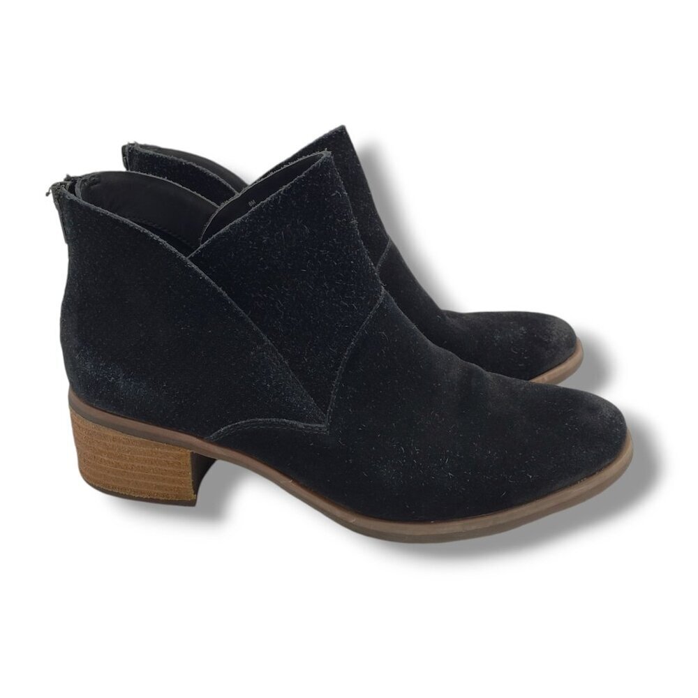 Korks Maldon Ankle Bootie‎ Womens 8 Black Suede Perforated